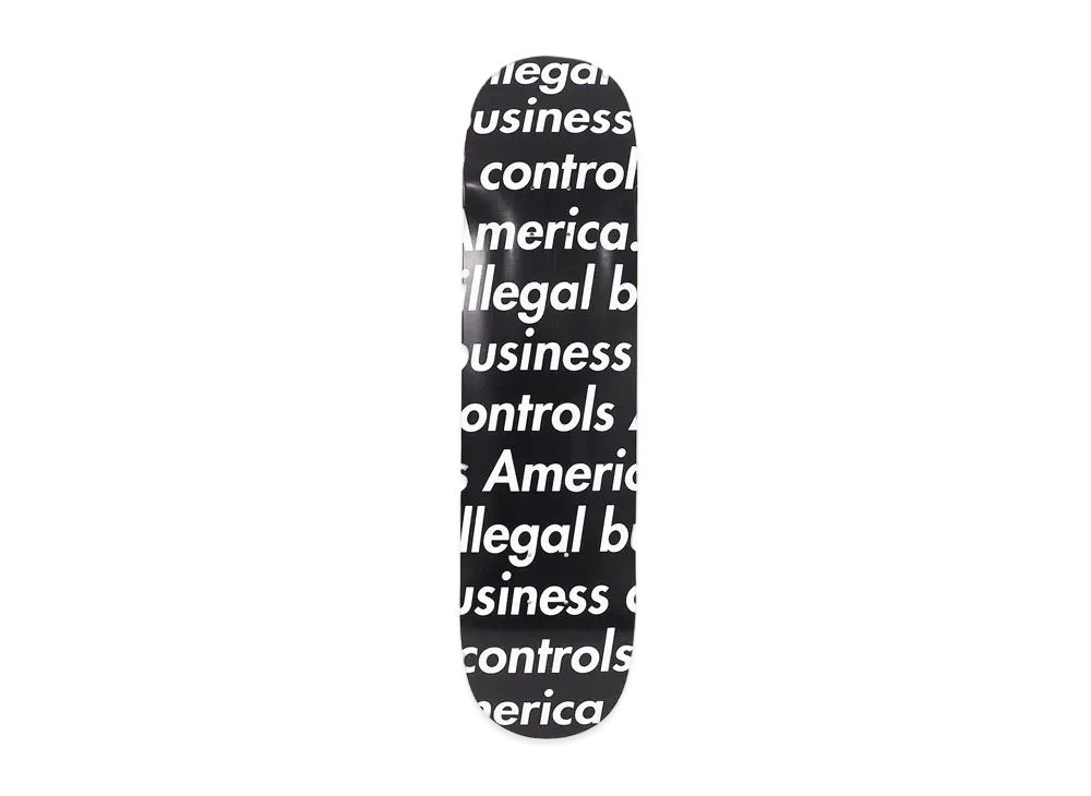 Supreme Illegal Business Skateboard "Black"