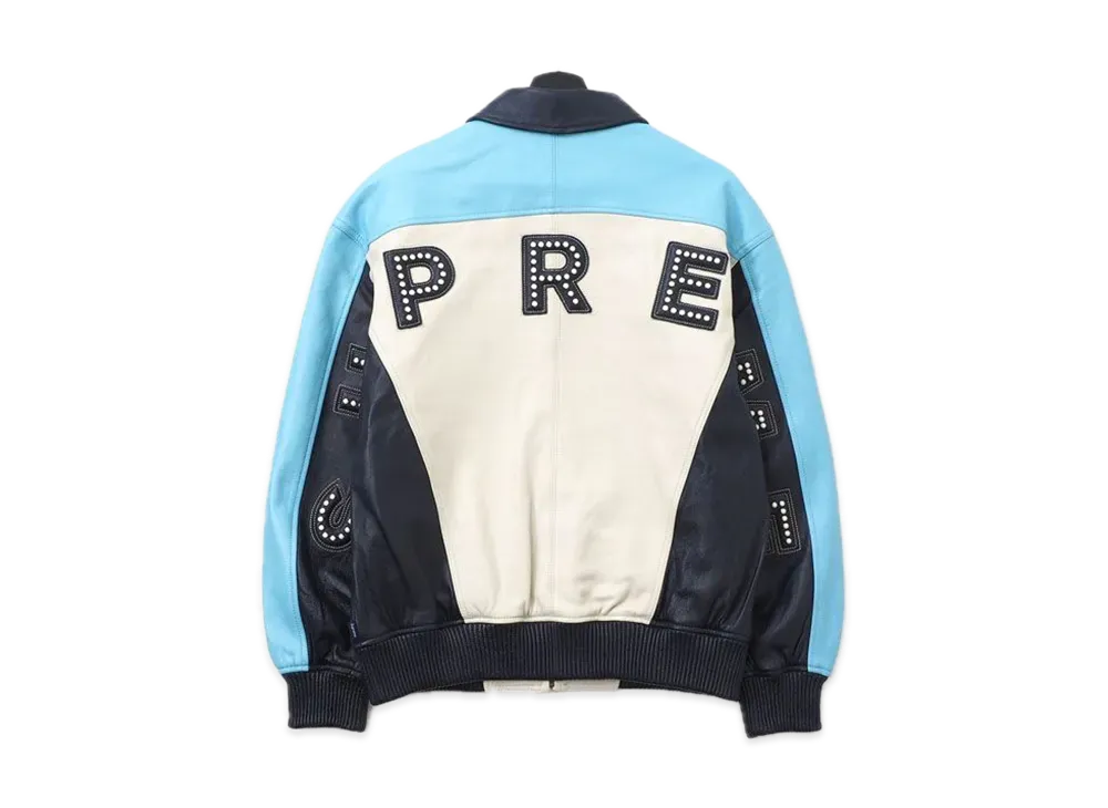 Supreme Studded Arc Logo Leather Jacket 