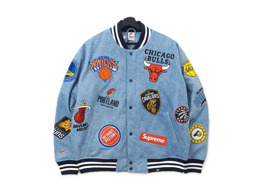 シュプリーム ナイキ NBA チームズ ウォーム‐アップ ジャケット "ブルー"