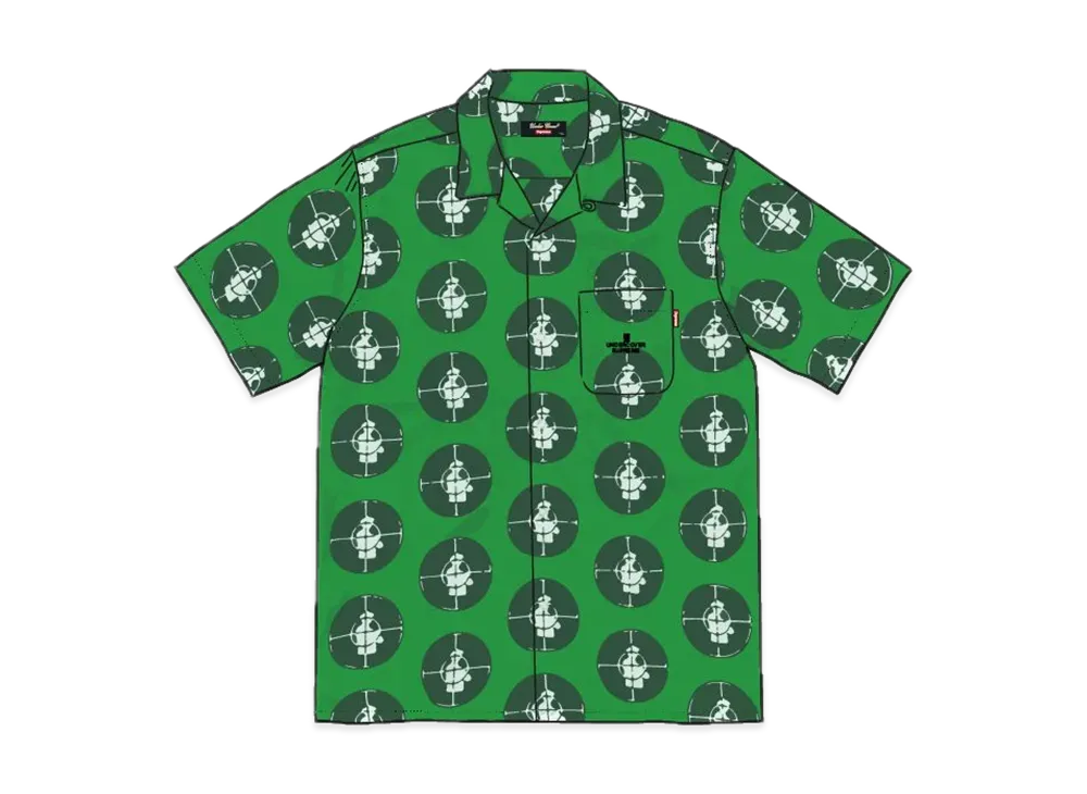 Supreme  Undercover Public Enemy Rayon Shirt "Green"