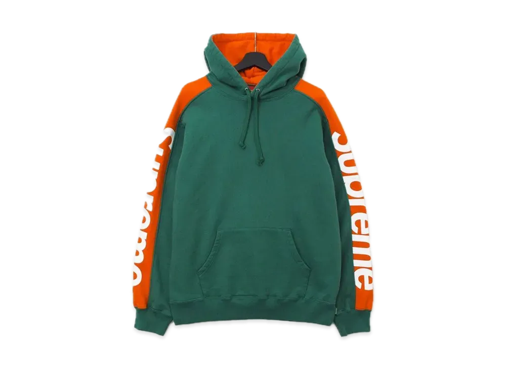 シュプリーム サイドライン フーデッド スウェットシャツ "グリーン"
