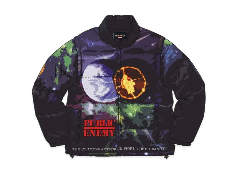 Supreme Undercover Public Enemy Puffy Jacket "Black"