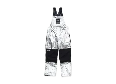 Supreme x The North Face Metallic Mountain Bib Pants "Silver"