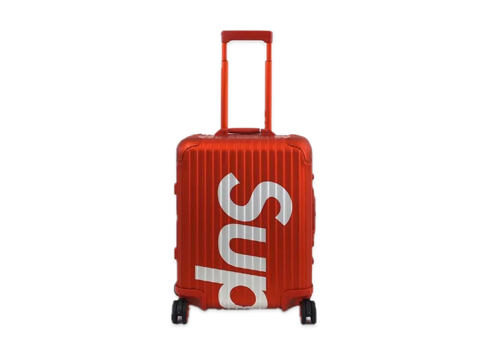 人気商品 Supreme × RIMOWA☆Topas Multiwheel 45L Red 関送込 Rimowa Supreme Red & White Topas Multiwheel 45L Suitcase