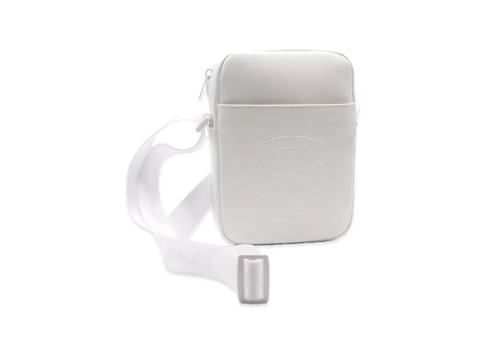 Supreme / LACOSTE Shoulder Bag "White"