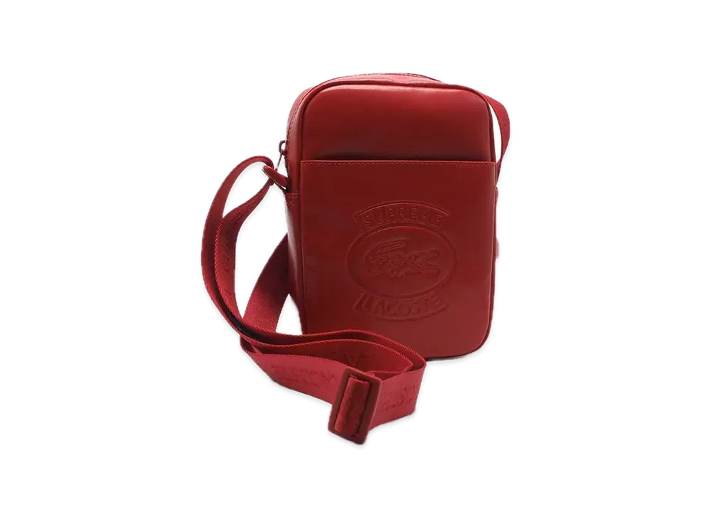 Supreme / LACOSTE Shoulder Bag "Red"