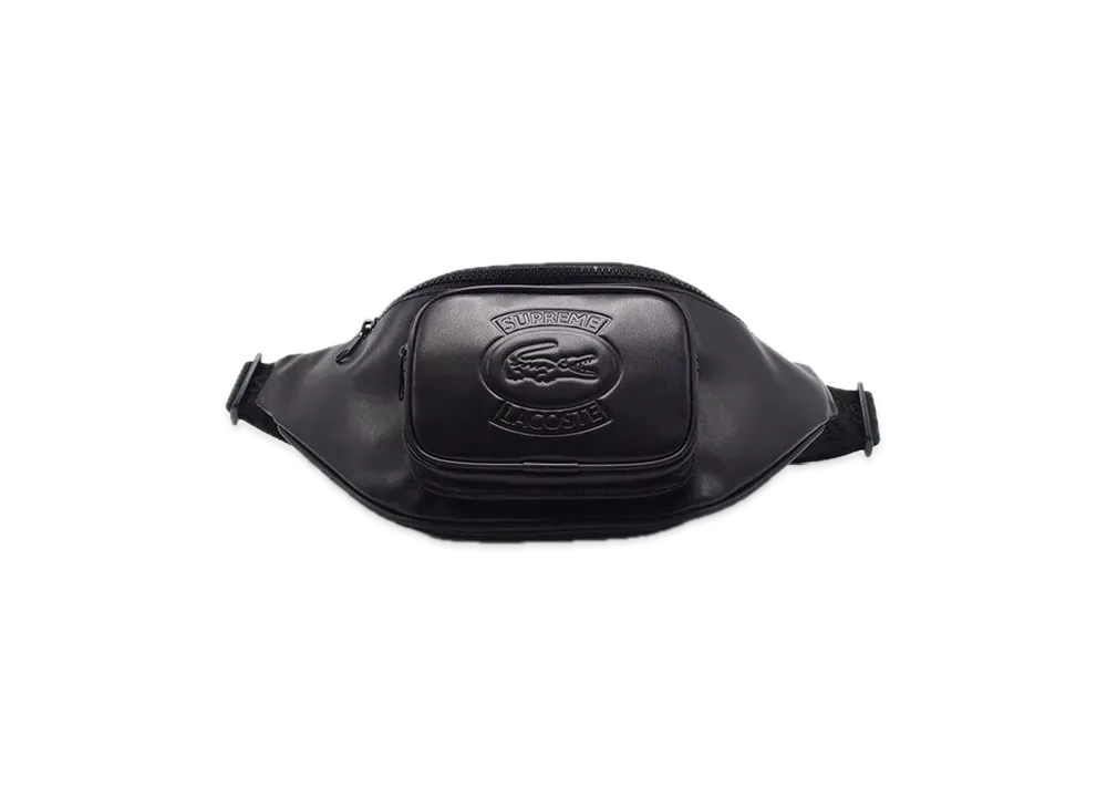 Supreme / LACOSTE Waist Bag "Black"