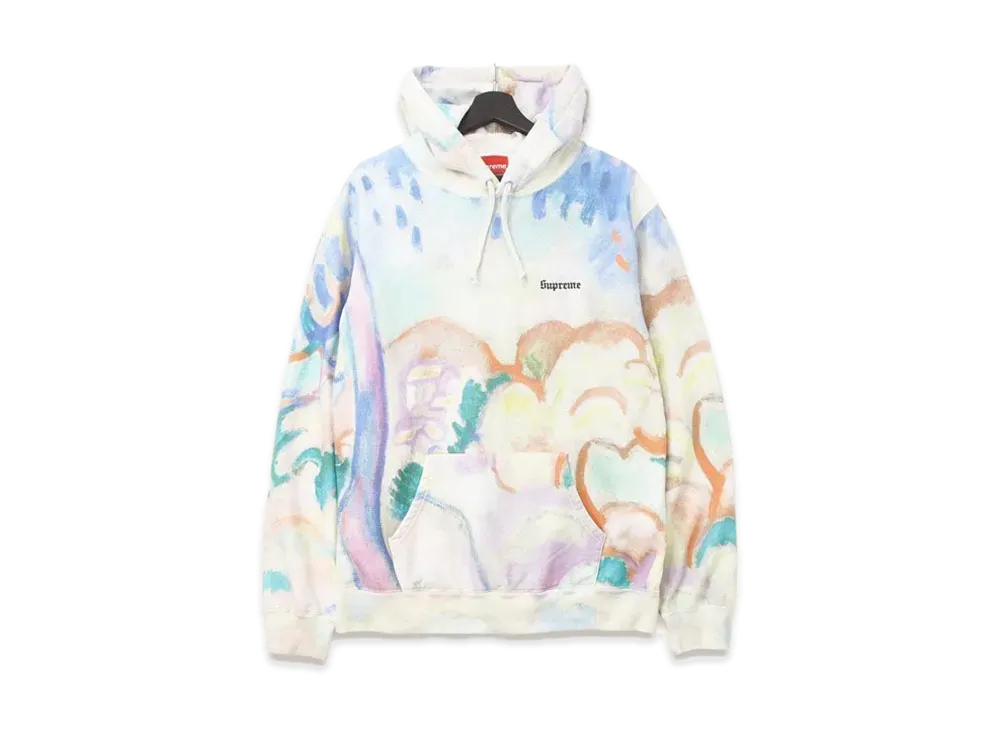 Supreme Landscape Hooded Sweatshirt "White"