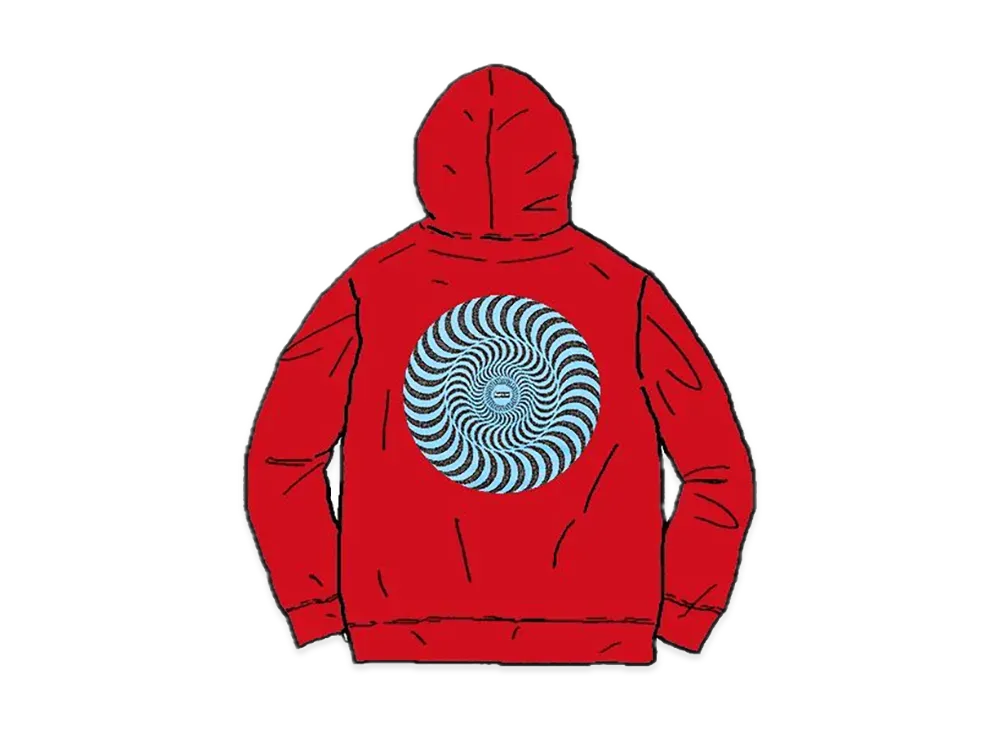 Supreme / Spitfire® Hooded Sweatshirt "Red"