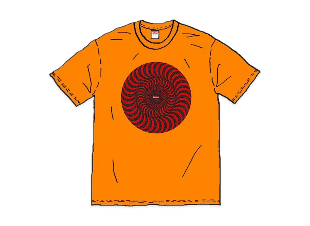 Supreme / Spitfire® Classic Swirl T-Shirt "Orange"