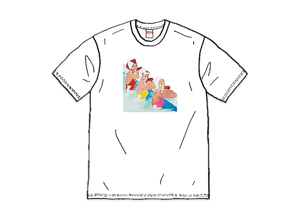 シュプリーム スイマーズ Tシャツ "ホワイト"