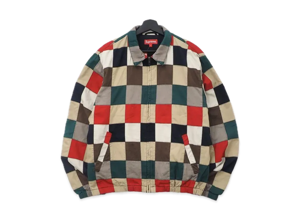 シュプリーム パッチワーク ハリントン ジャケット "マルチカラー"