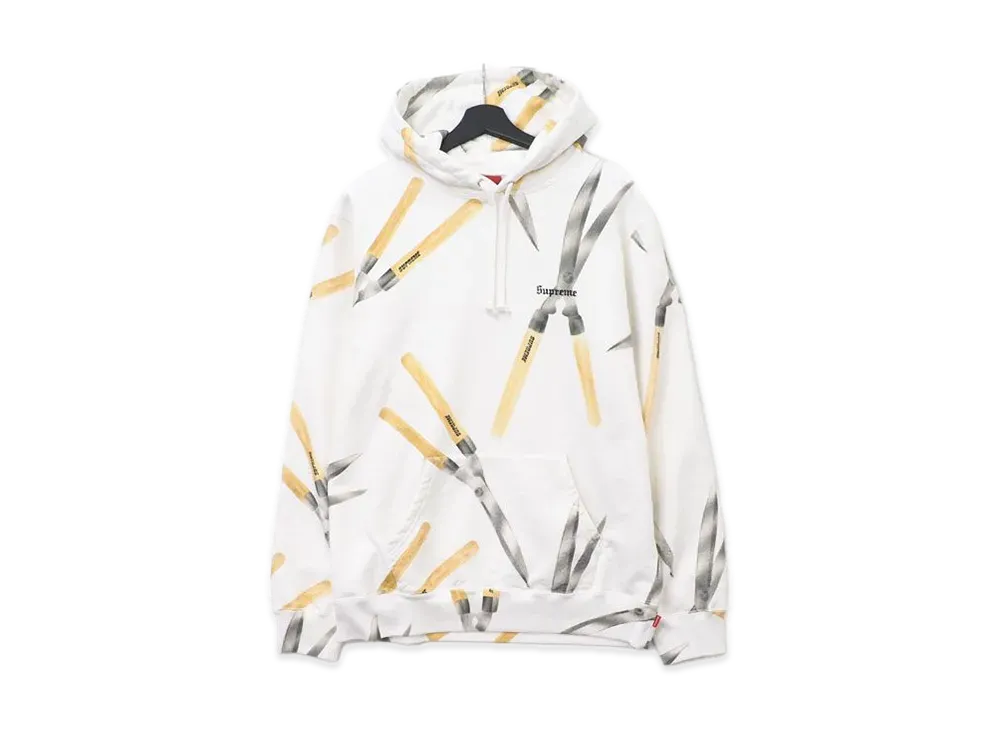Supreme Shears Hooded Sweatshirt "White"