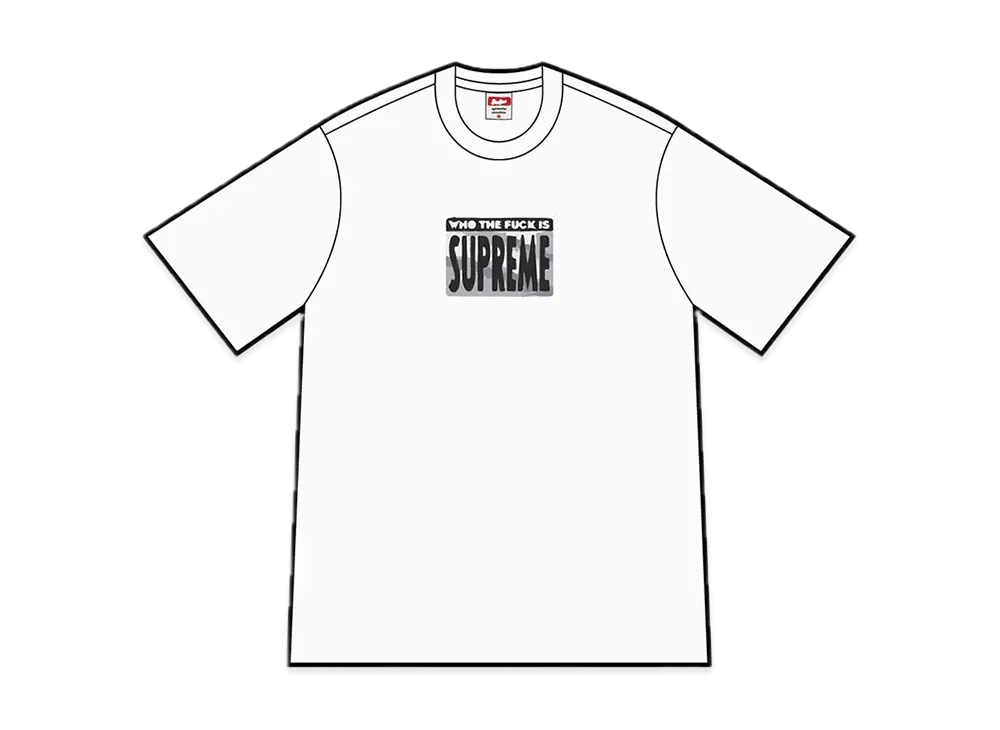 Supreme Who The Fuck Tee "White"