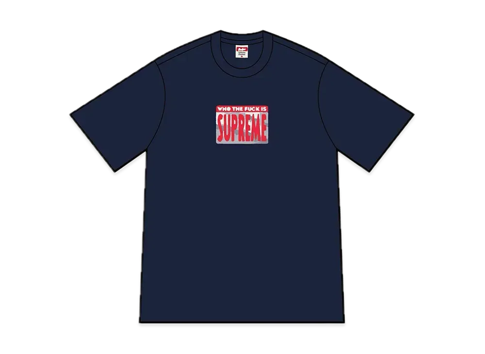 Supreme Who The Fuck Tee "Navy"