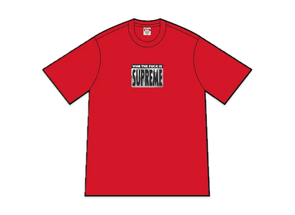 Supreme Who The Fuck Tee "Red"