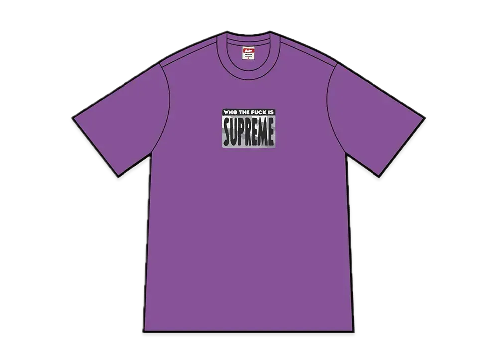 Supreme Who The Fuck Tee "Purple"