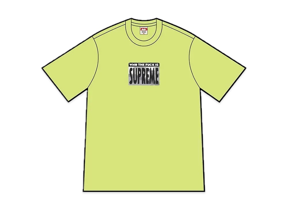Supreme Who The Fuck Tee "Neon Green"
