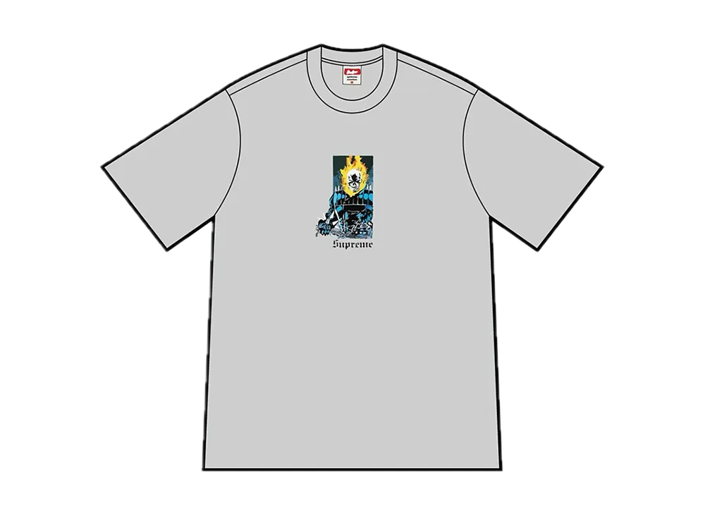 Supreme Ghost Rider Tee "Heather Grey"