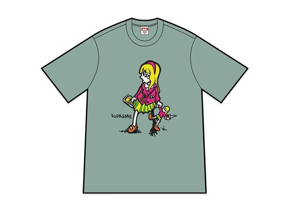 シュプリーム スージー スウィッチブレイド Tシャツ "ダーク セージ"