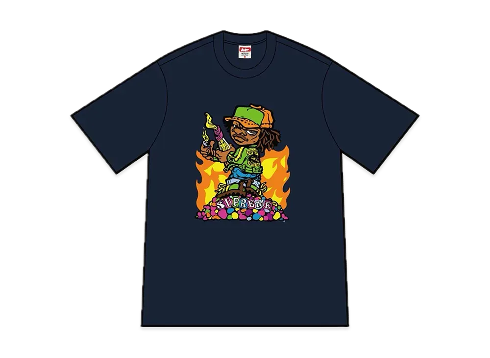 Supreme Molotov Kid Tee "Navy"