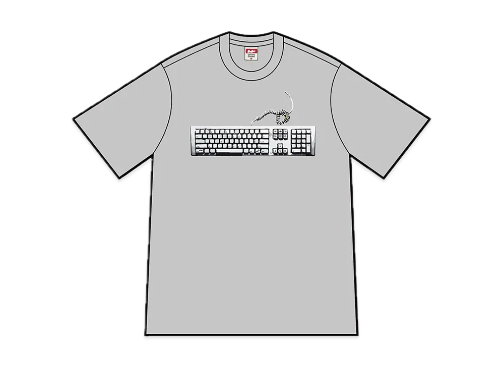 Supreme Keyboard Tee "Heather Grey"