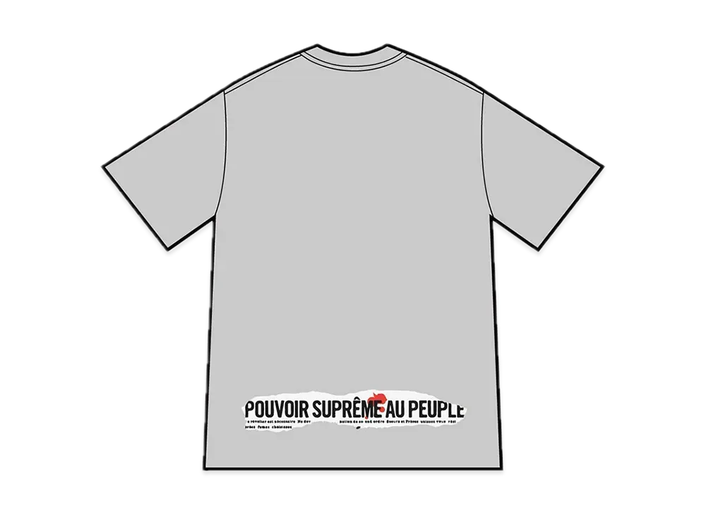 Supreme Headline Tee "Heather Grey"