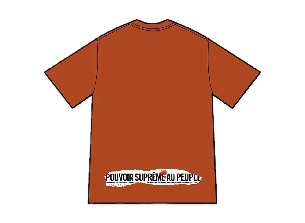 Supreme Headline Tee "Rust"