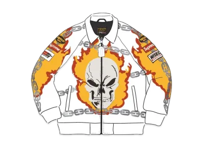 Supreme / Vanson Leathers® Ghost Rider© Jacket "White"
