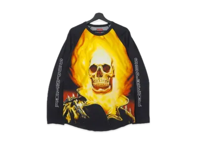 Supreme Ghost Rider© Raglan L/S Top "Black"