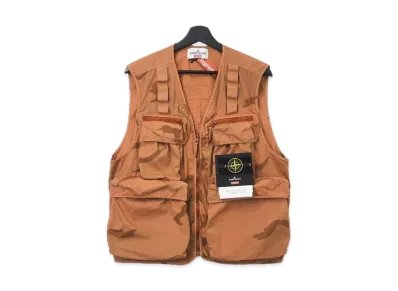 Supreme / Stone Island® Camo Cargo Vest "Orange"