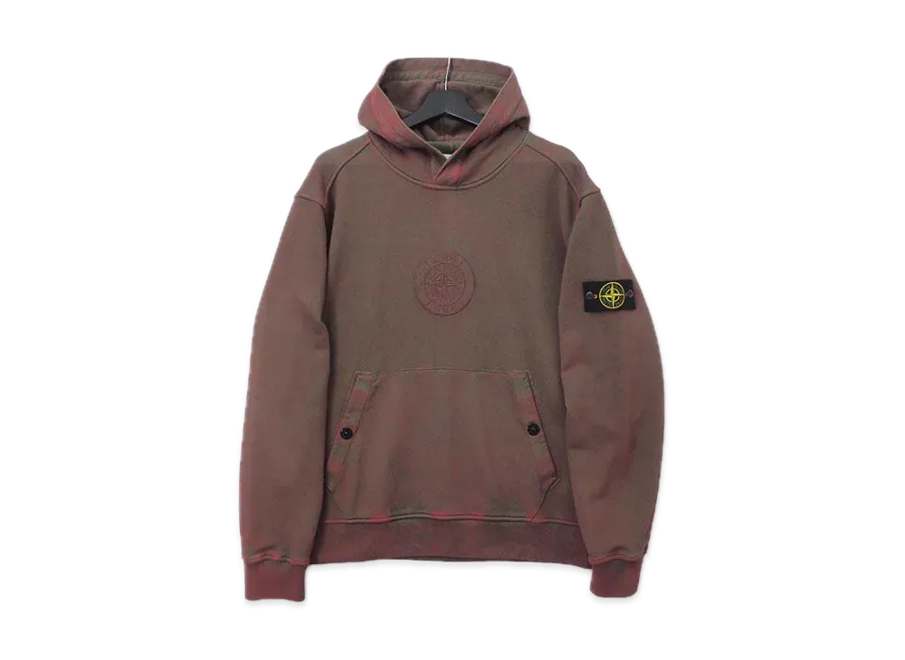 シュプリーム ストーンアイランド フーデッド スウェットシャツ "レッド"