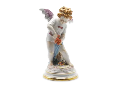 Supreme / Meissen® Hand-Painted Porcelain Cupid Figurine "White"