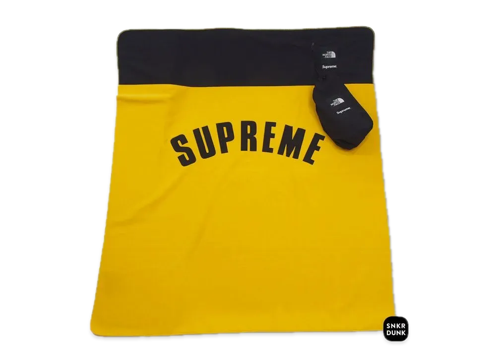Supreme x The North Face Arc Logo Denali Fleece Blanket "Yellow"
