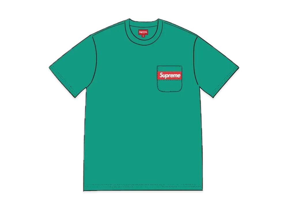 Supreme Mesh Stripe Pocket Tee "Green"