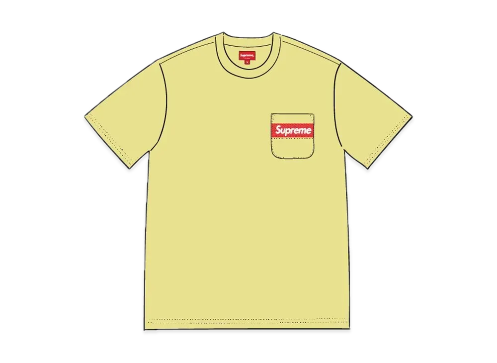 Supreme Mesh Stripe Pocket Tee "Yellow"