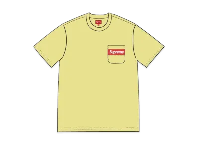 Supreme Mesh Stripe Pocket Tee "Yellow"