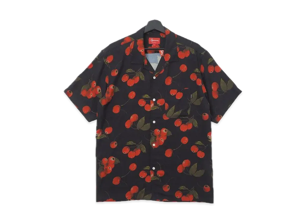 Supreme Cherry Rayon S/S Shirt "Black"