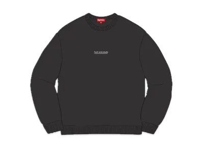 Supreme Fuck Everybody Sweater "Black"