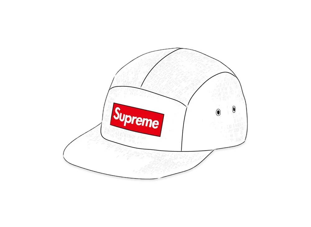 Supreme Fuck Everybody Jacquard Camp Cap "White"