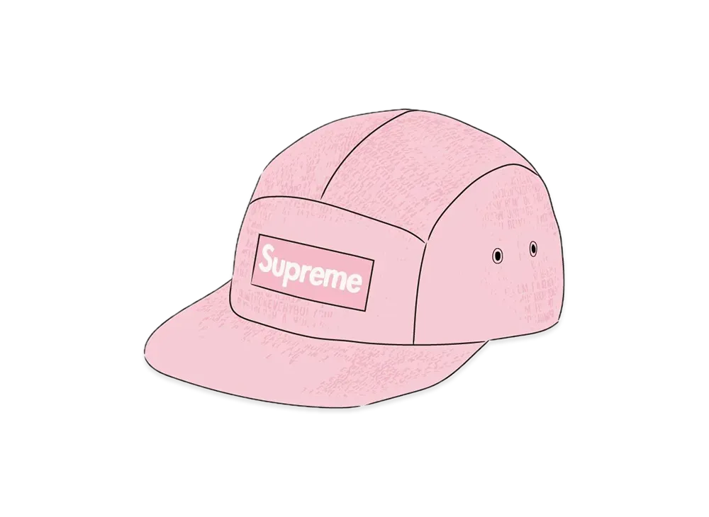 Supreme Fuck Everybody Jacquard Camp Cap "Pink"