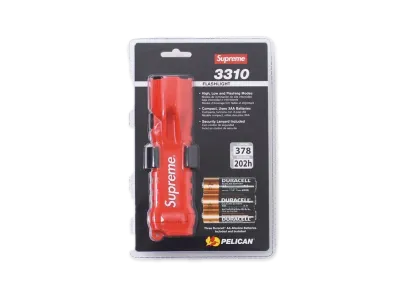 Supreme / PelicanTM 3310PL Flashlight "Red"