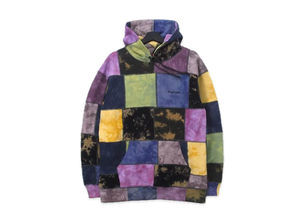 Supreme Patchwork Tie Dye Hooded Sweatshirt "Tie Dye"