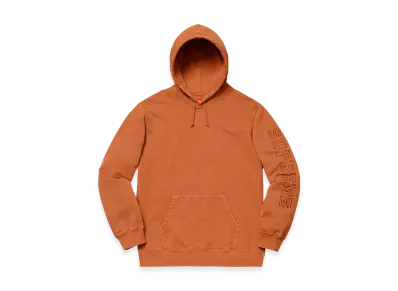 Supreme Overdyed Hooded Sweatshirt "Rust"