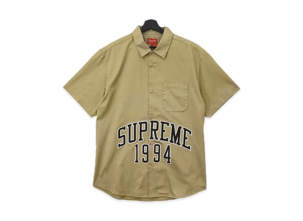 Supreme Arc Logo S/S Work Shirt "Ivory"