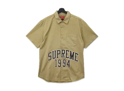 Supreme Arc Logo S/S Work Shirt "Ivory"