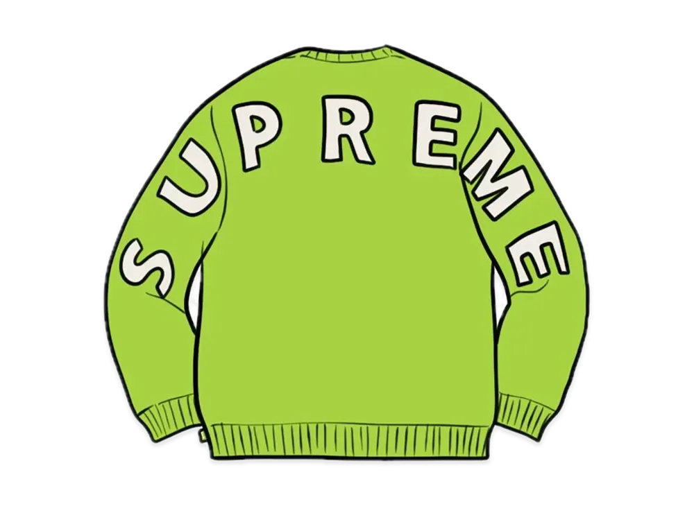 Supreme Back Logo Sweater "Green"