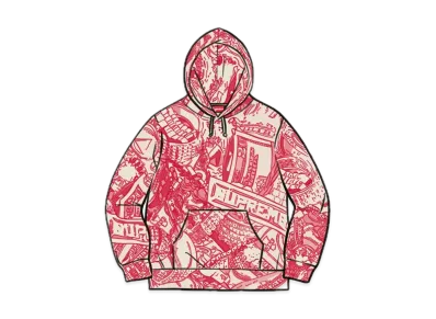 Supreme Bling Hooded Sweatshirt "Red"
