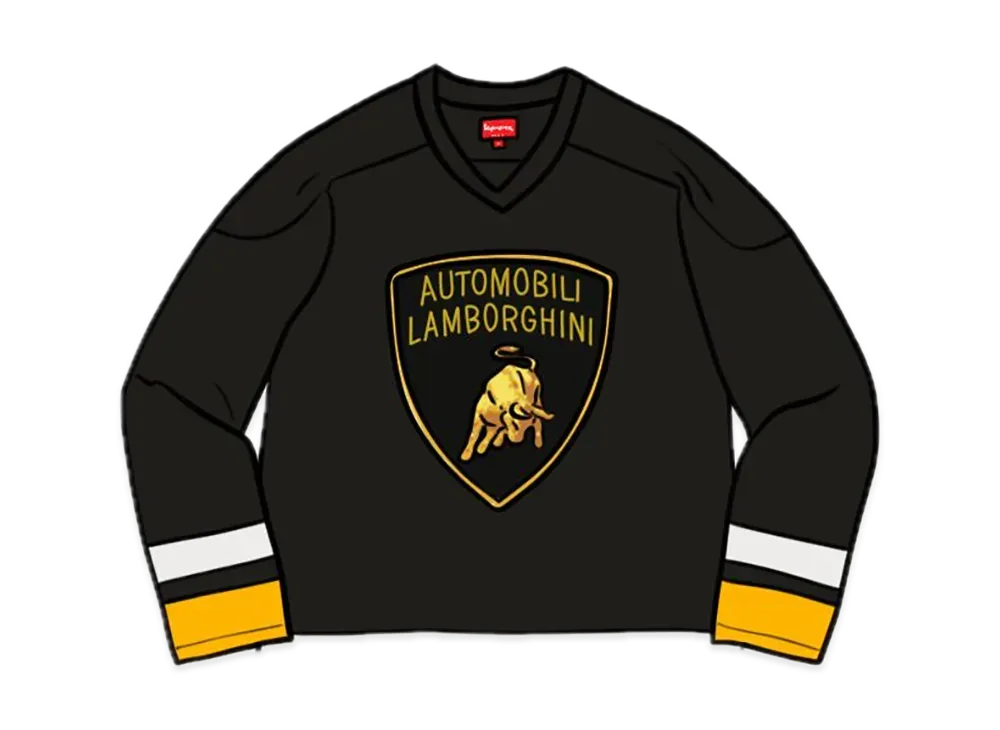 シュプリーム ランボルギーニ ホッケージャージー "ブラック"