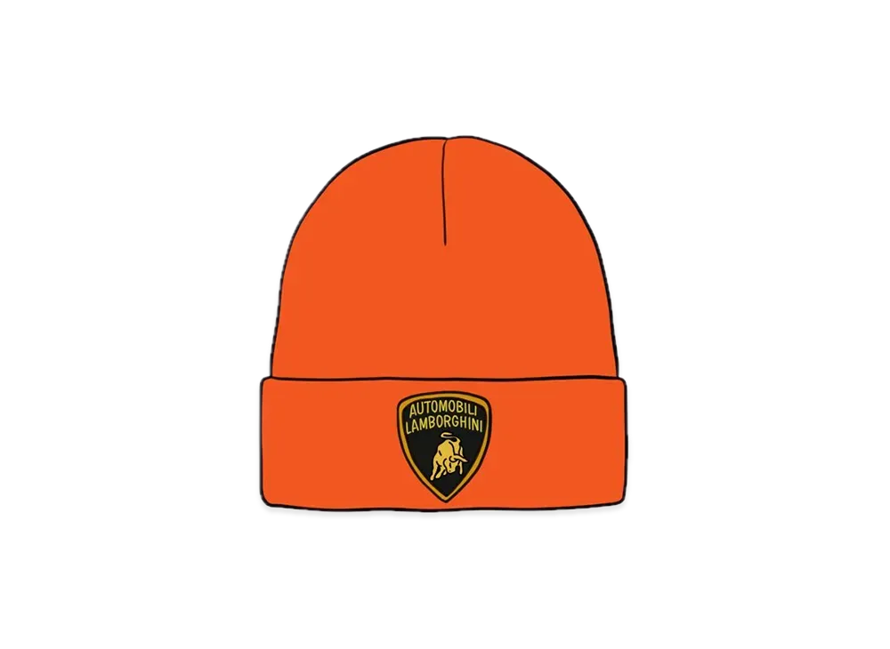 シュプリーム ランボルギーニ ビーニー "オレンジ"